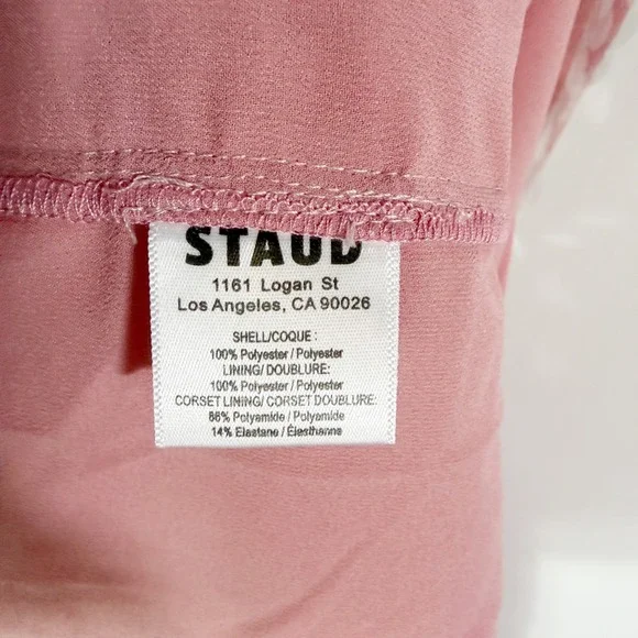 Staud Casey Dress Pink Strapless Sequin Gown Party Evening Maxi Sz 12 - Picture 10 of 11